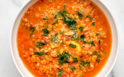 Speedy Red Lentil Soup with Lemon