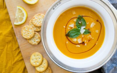 Cozy Coconut, Sweet Potato and Pumpkin Spiced Soup